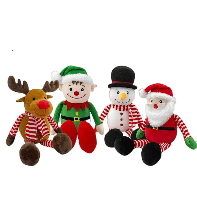 Manufacturer High Quality Christmas Xmas Plush Toys Stuffed Anime Elephant with Clothing for Baby Gift