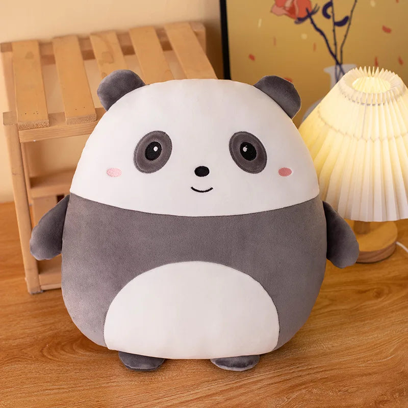Custom Made Cartoon Squishy Plush Toy Cute Super Soft Stuffed Animal Panguin Crab Panda Dinosaur Frog Rabbit Plush Pillow
