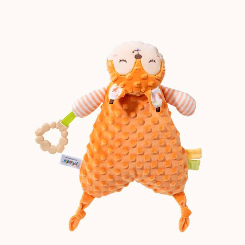 Jollybaby Baby Toy Soother Plush Crib Machine with for Newborns 0+ Months Super Soft Teething Ring Toys for Babies & Toddlers