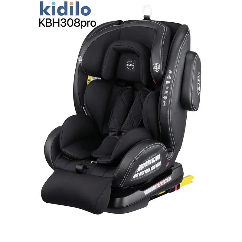 Newborn 0-3 Years 360 Degree Kidilo Baby Car Seat, Infant Car Seats with ISOFIX Certified for Daily Family Rides KBH308pro