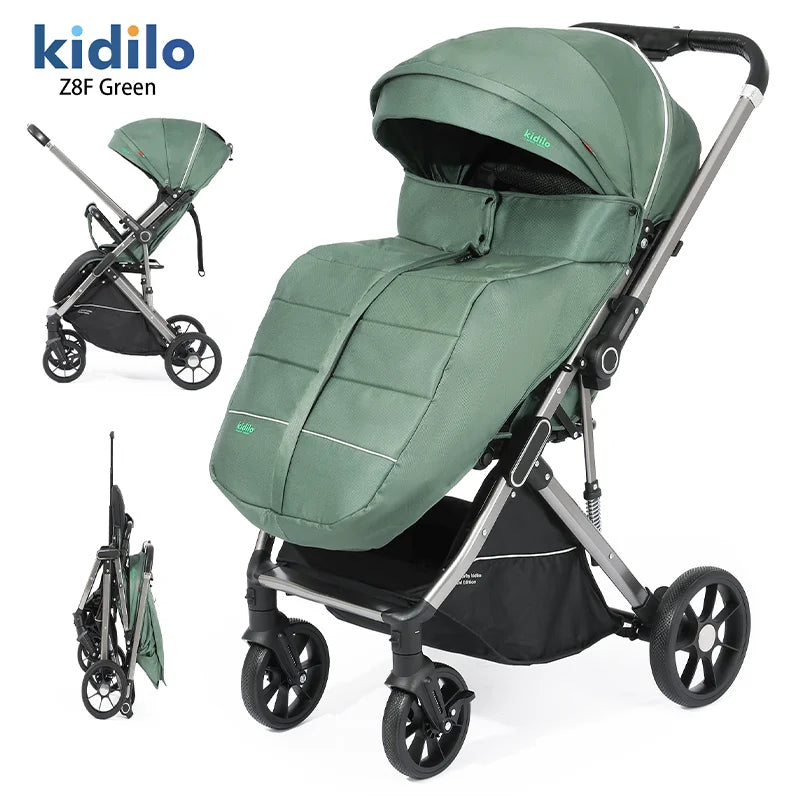 0-3 Years Non-Toxic Kidilo Lightweight Baby Stroller Foldable Travel Stroller with Adjustable Handle for Kids Daily Walks Z8F