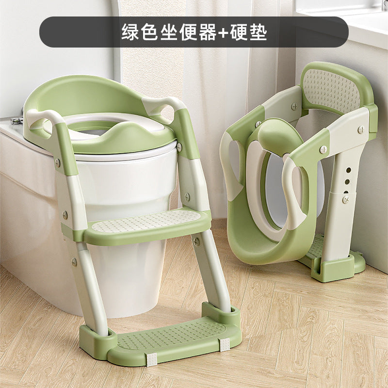兒童馬桶坐便器家用便攜式輔助階梯兒童坐便器寶寶坐便圈可摺疊*優惠促銷 免運費