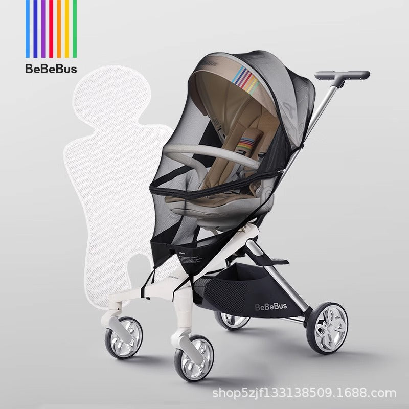 BeBeBus stroller MAX lightweight foldable baby stroller with high view, can sit or lie down