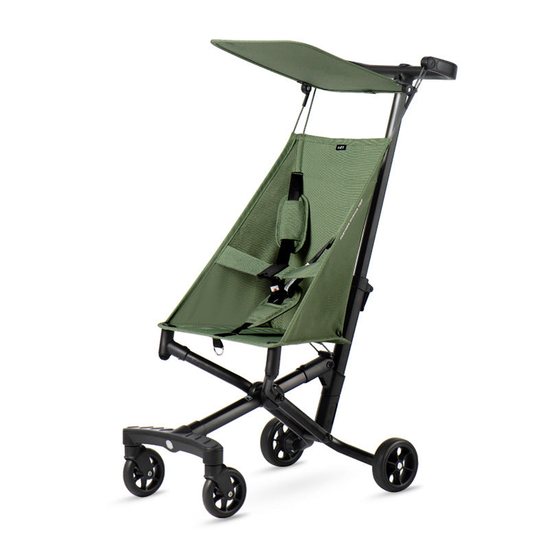 Xiaohuzi t18 new aluminum alloy lightweight folding baby stroller simple ultra-light boarding stroller baby stroller
