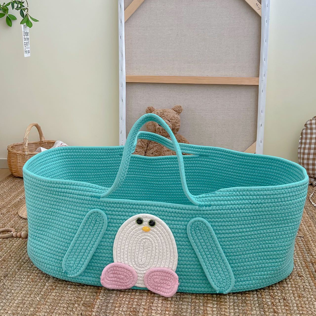 2025 new baby basket go out portable baby basket new newborn baby go out safe sleeping basket bed