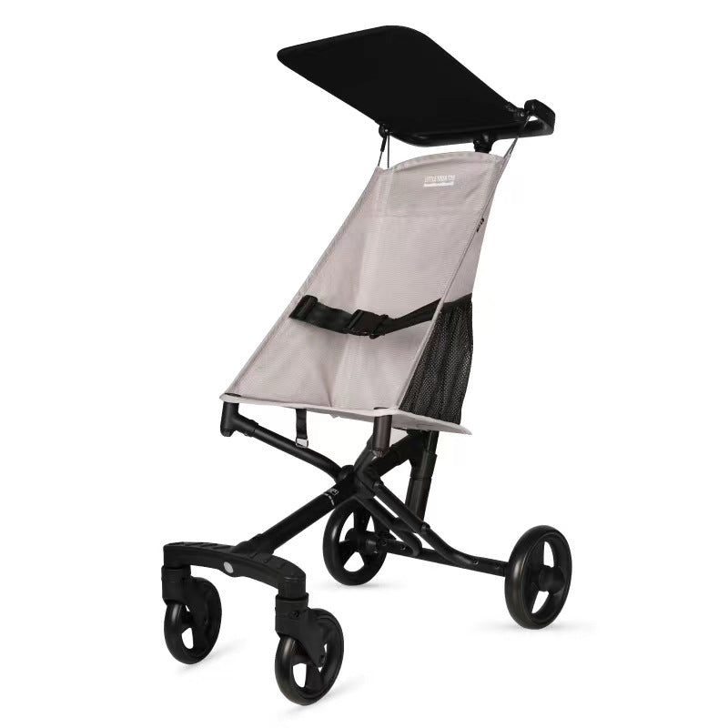 Xiaohuzi t18 new aluminum alloy lightweight folding baby stroller simple ultra-light boarding stroller baby stroller