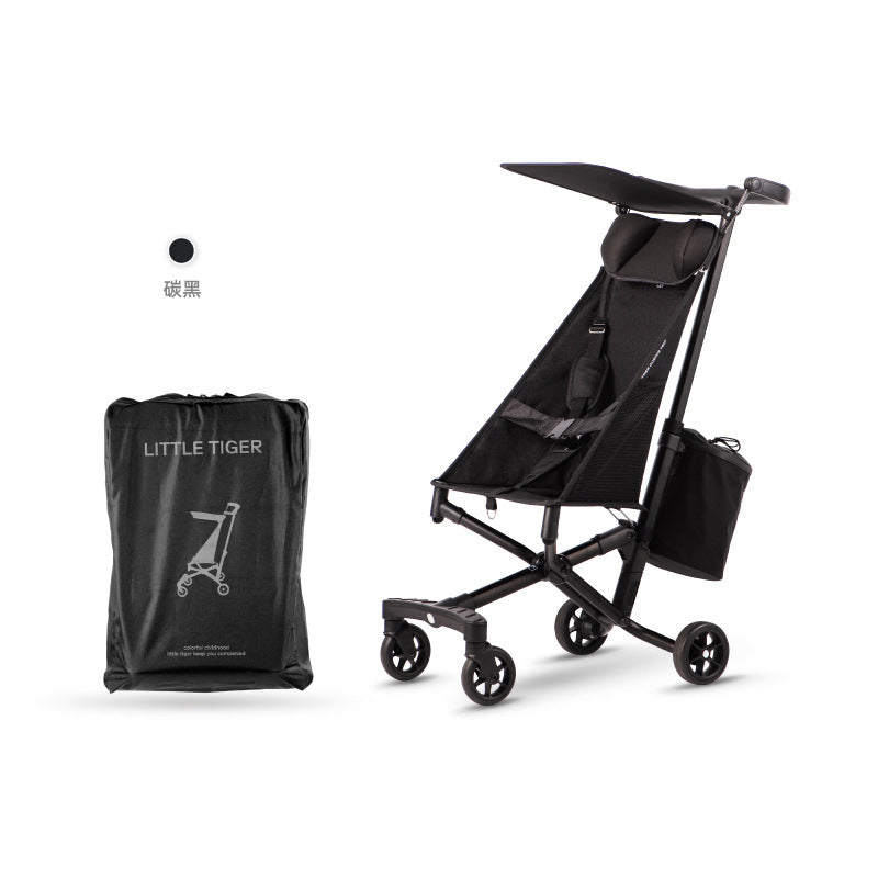 Xiaohuzi t18 new aluminum alloy lightweight folding baby stroller simple ultra-light boarding stroller baby stroller