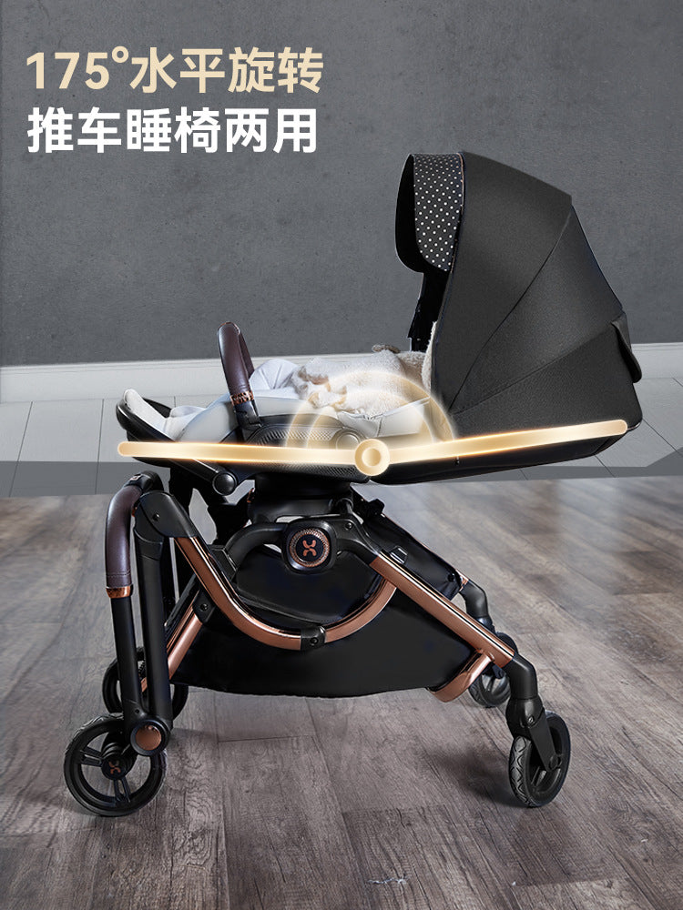 哈卡達嬰兒車推車兒童寶寶可坐 躺輕便折疊遛娃幼兒hagaday理享者