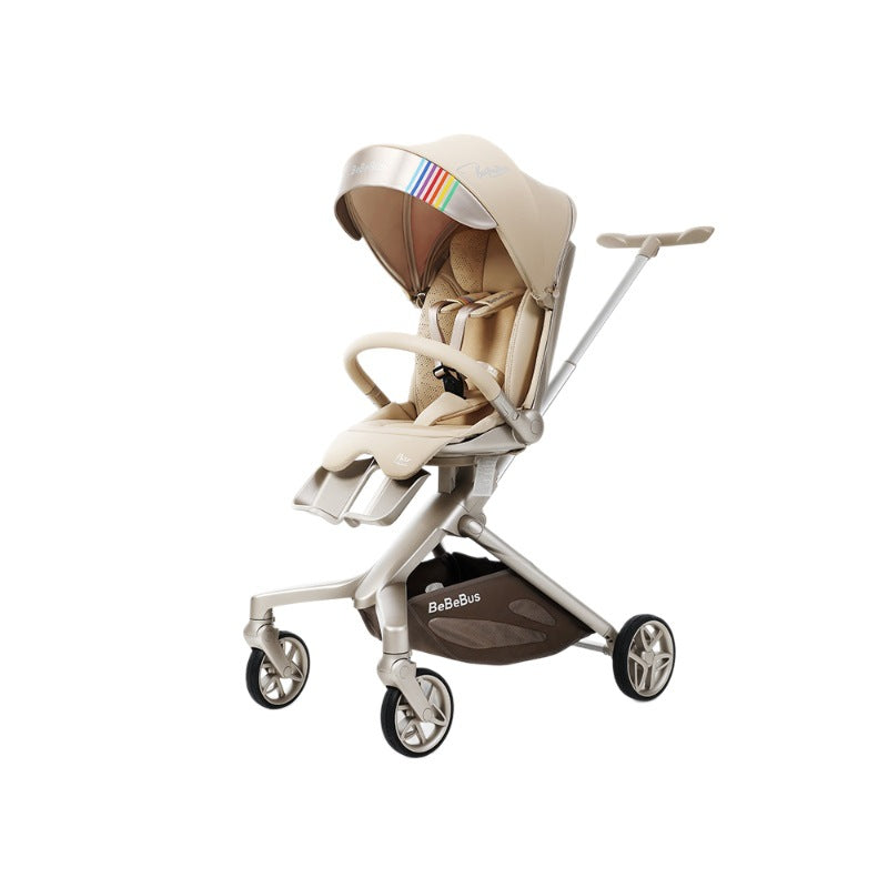 BeBeBus stroller MAX lightweight foldable baby stroller with high view, can sit or lie down