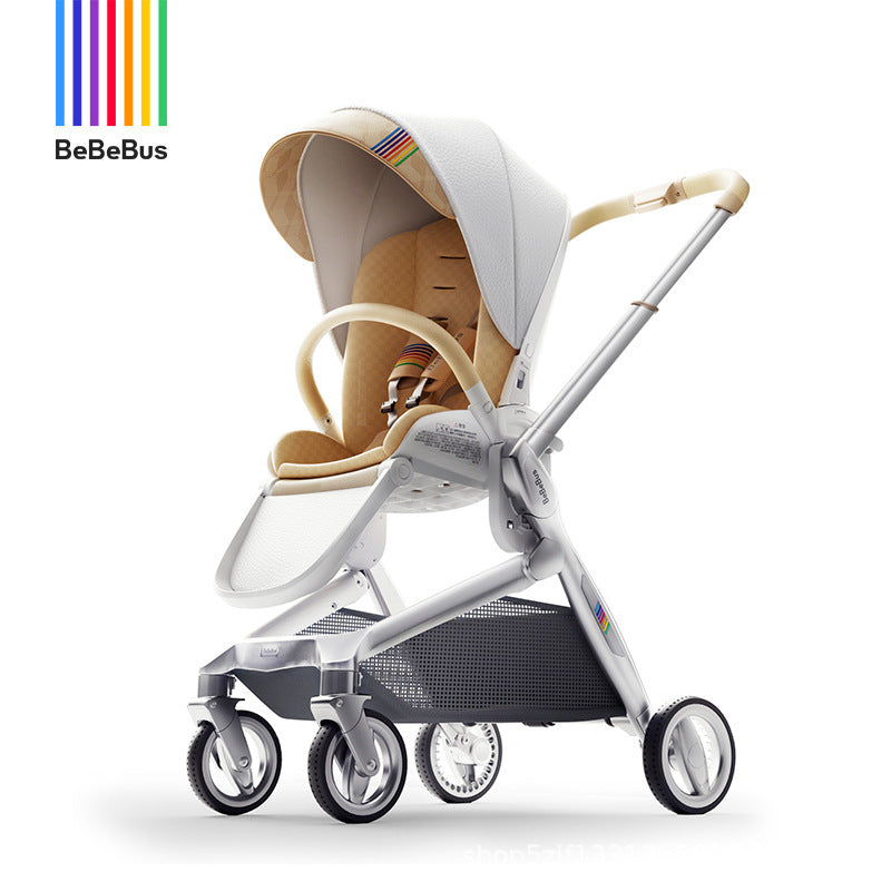 BeBeBus stroller MAX lightweight foldable baby stroller with high view, can sit or lie down