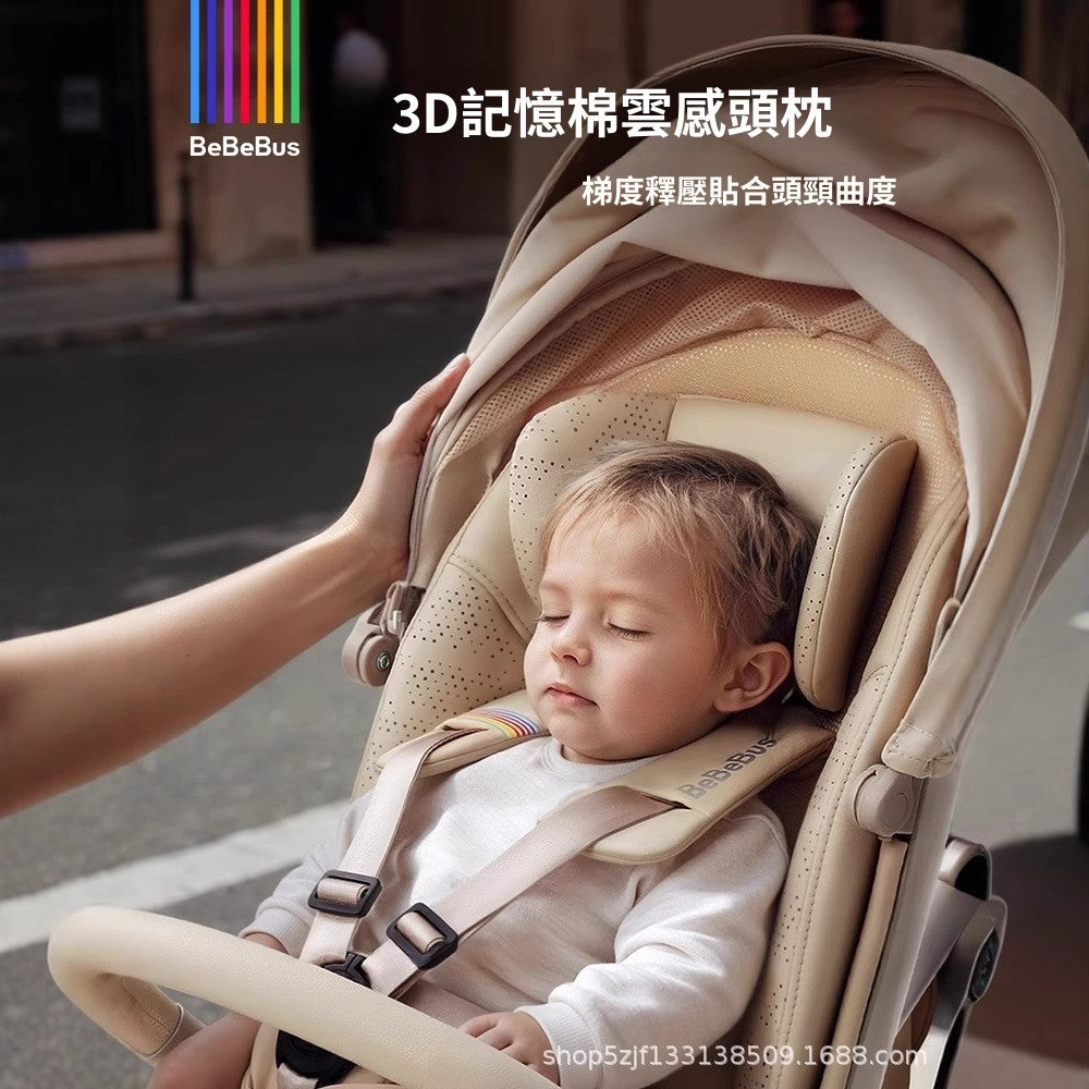 BeBeBus stroller MAX lightweight foldable baby stroller with high view, can sit or lie down