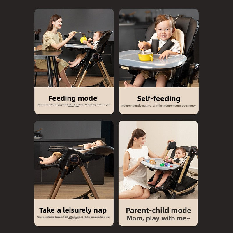 Pouch Baby Dining Chair Children's Multifunctional Baby Eating Foldable Portable Seat Table and Chair K05max
