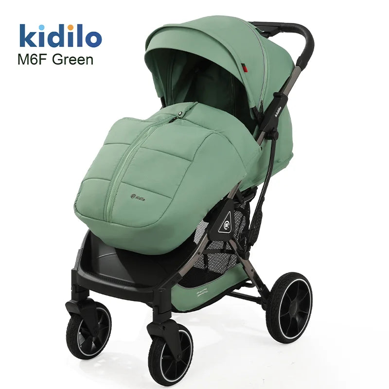 0-3 Years Non-Toxic Lightweight Baby Stroller Foldable Travel Stroller with Adjustable Handle for Toddlers Daily Walks M6F