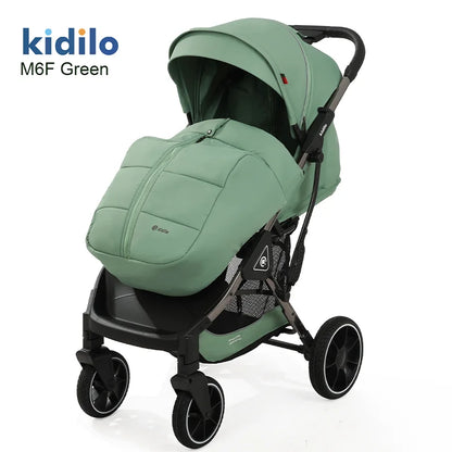 0-3 Years Non-Toxic Lightweight Baby Stroller Foldable Travel Stroller with Adjustable Handle for Toddlers Daily Walks M6F