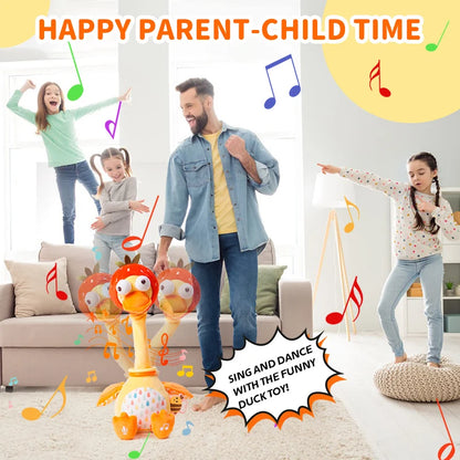 Jollybaby Kids Toddler Toys Talking Duck Repeats What You Say Interactive Plush Repeating Toy for Boy Girl Birthday Gift