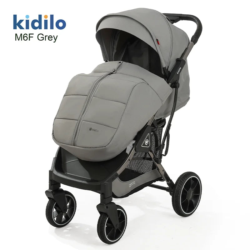 0-3 Years Non-Toxic Lightweight Baby Stroller Foldable Travel Stroller with Adjustable Handle for Toddlers Daily Walks M6F