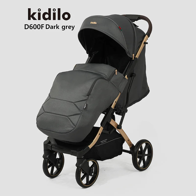 Lightweight Non-Toxic Baby Stroller for 0-3 Years Foldable Travel Stroller with Adjustable Handle Toddlers Family Trips D600F