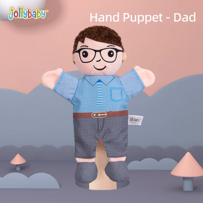 Educational Pretend Telling Story Doll Toy Hand Puppet Family Menber Charater 100% Soft Plush Baby for Children Kid Unisex