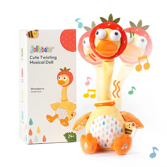 Jollybaby Kids Toddler Toys Talking Duck Repeats What You Say Interactive Plush Repeating Toy for Boy Girl Birthday Gift