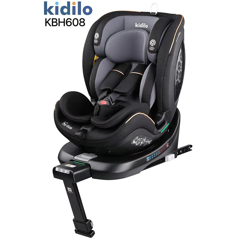 Newborn 0-3 Years 360 Degree Kidilo Baby Car Seat, Infant Car Seats with ISOFIX and Support Leg for Daily Family Rides KBH608