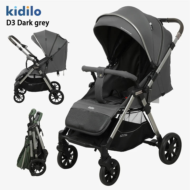 0-3 Years Non-Toxic Kidilo Lightweight Foldable Travel Baby Stroller Multiple Pushchair Wholesale From China Baby Wagon D3