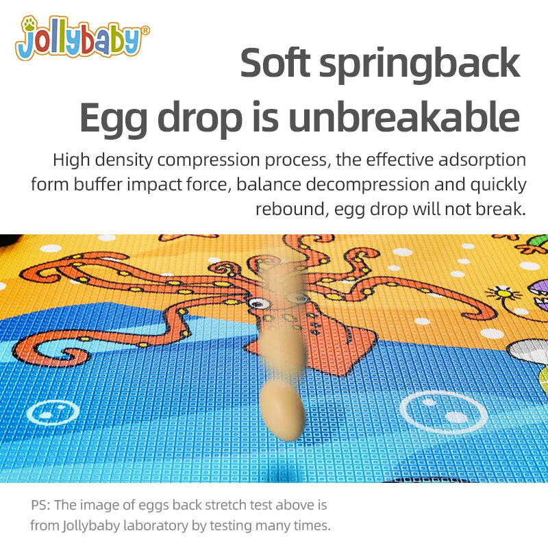 Jollybaby Educational Toy Foldable Waterproof XPE Foam Play Mat for Baby Child Activity Floor with Foldable Design