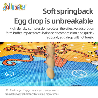Jollybaby Educational Toy Foldable Waterproof XPE Foam Play Mat for Baby Child Activity Floor with Foldable Design