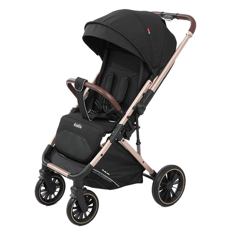 Kidilo 0-3 Years Non-Toxic Lightweight Portable Pushchair Baby Stroller Multiple Foldable for Travel Wholesale China 6530Pro