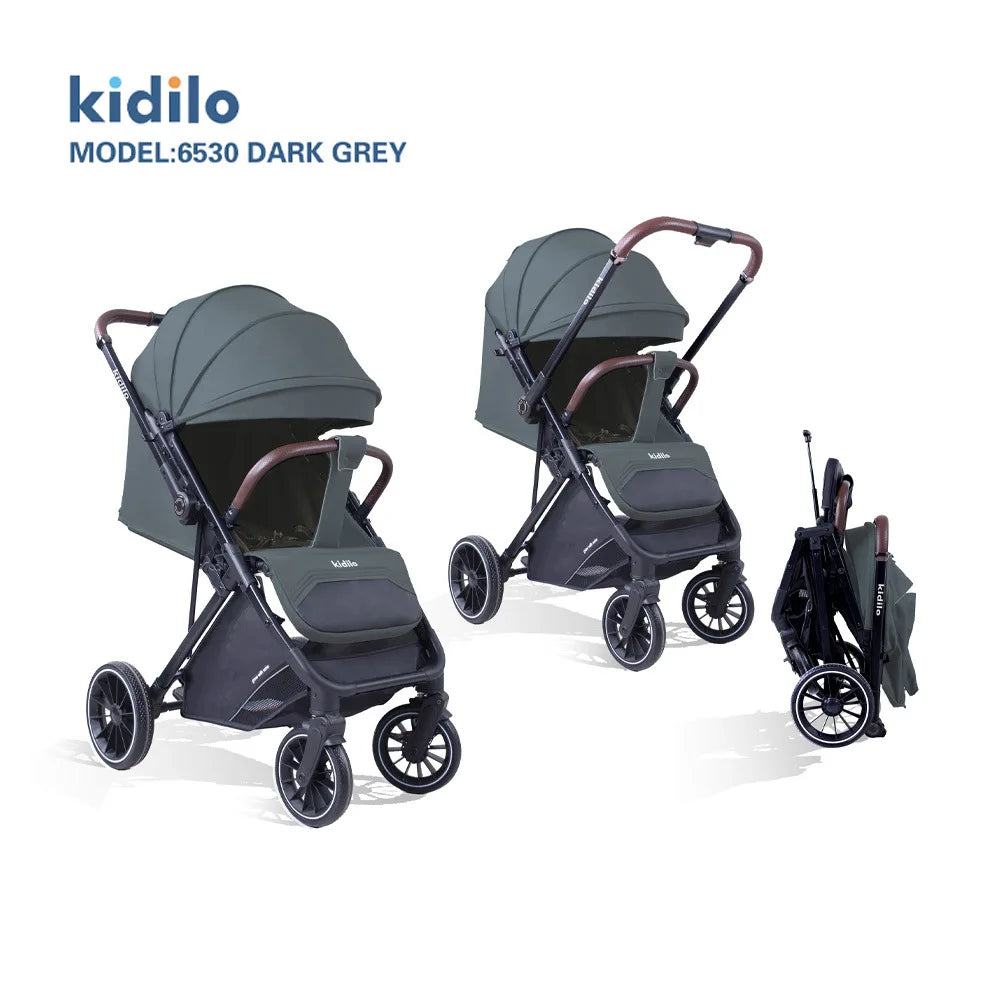 Kidilo 0-3 Years Non-Toxic Lightweight Portable Pushchair Baby Stroller Multiple Foldable for Travel Wholesale From China 6530