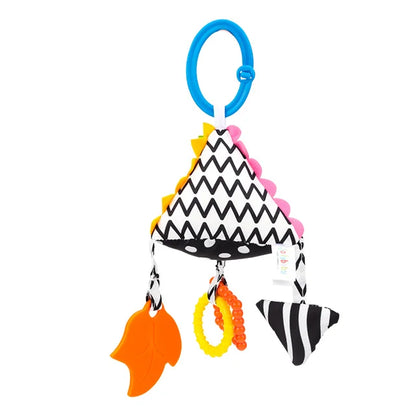 For JOLLYBABY Educational Toy Pacifying Plush Rattle with Padding Ring for Toddler Play