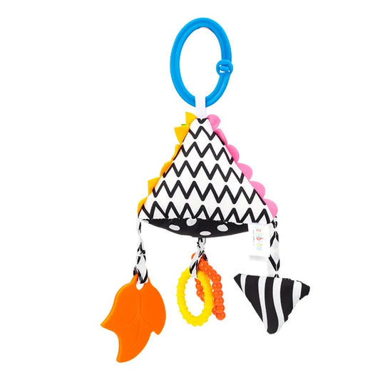 For JOLLYBABY Educational Toy Pacifying Plush Rattle with Padding Ring for Toddler Play