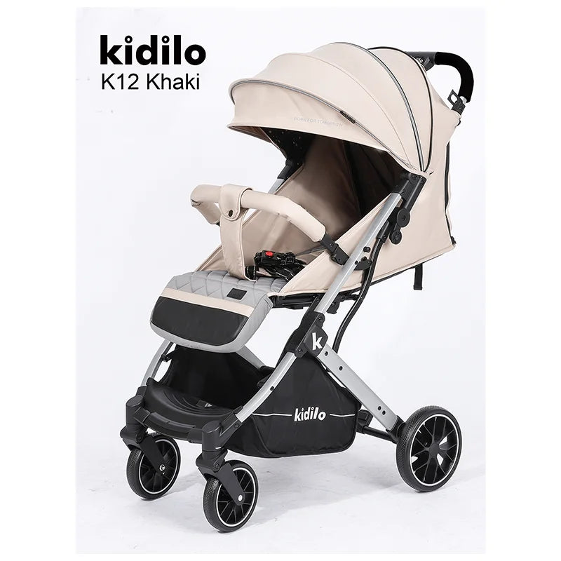 Kidilo Multiple Folding Pushchair Wagon Prams Travel Baby Stroller 3 in 1 Luxury with Car Seat Set for Babies Wholesale K12
