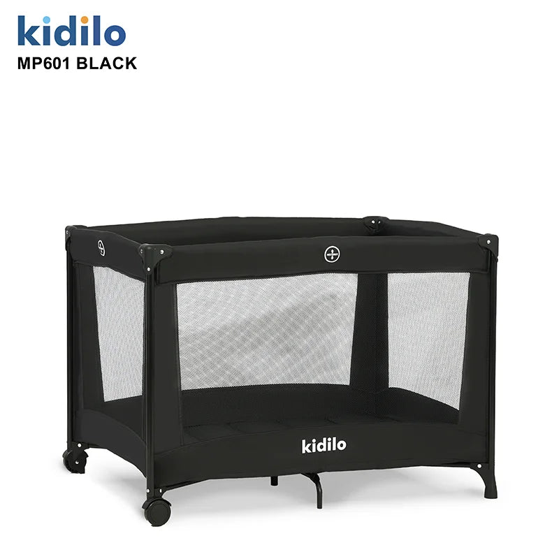 Newborn Foldable Portable Modern Kidilo Luxury Baby Crib, Convertible 3 in 1 Bedside Crib with Mosquito Net for Nursery MP601