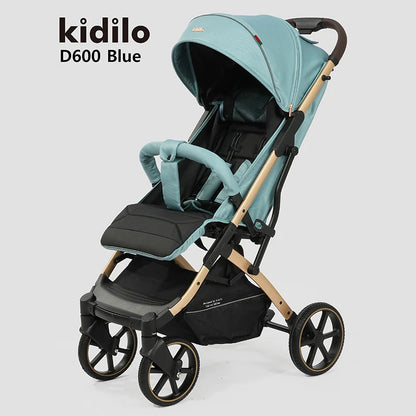 Non-Toxic Lightweight Baby Stroller for 0-3 Years Foldable Travel Stroller with Adjustable Handle for Toddlers Daily Walks D600
