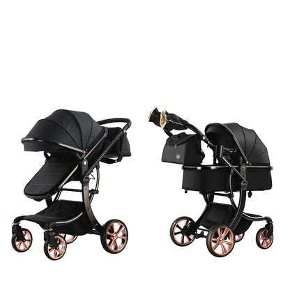 0-3 Years 3 in 1kidilo Baby Stroller with Car Seat, Non-Toxic Durable Foldable Travel Stroller for Toddlers Daily Walks G10+C