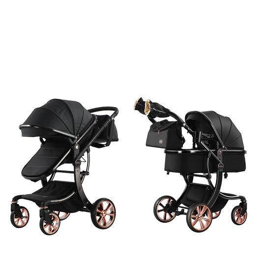 0-3 Years 3 in 1kidilo Baby Stroller with Car Seat, Non-Toxic Durable Foldable Travel Stroller for Toddlers Daily Walks G10+C