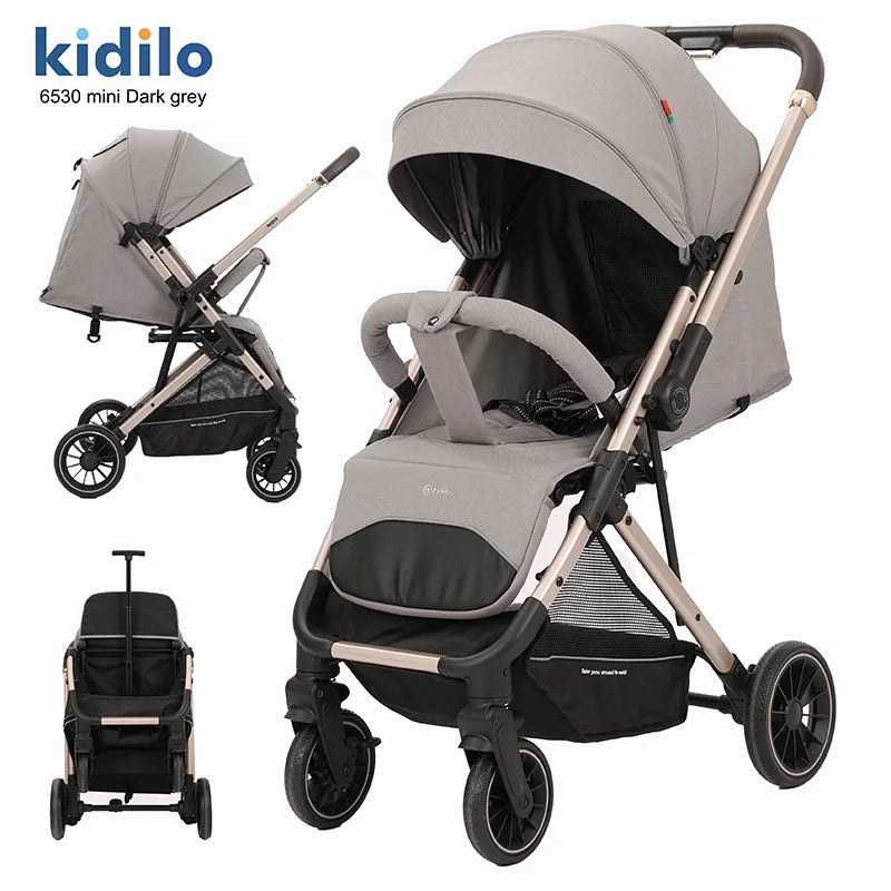 Kidilo Portable Pushchair Lightweight Prams Multiple Foldable Wagon Travel Baby Stroller for Babies Wholesale 6530 Mini
