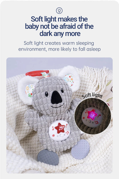 JOLLYBABY Customized LED Musical Stuffed Animals Light up Plush Toy Animated Soothe Birthday Gifts Gift Box Mouse Unisex Yellow
