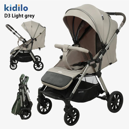 0-3 Years Non-Toxic Kidilo Lightweight Foldable Travel Baby Stroller Multiple Pushchair Wholesale From China Baby Wagon D3