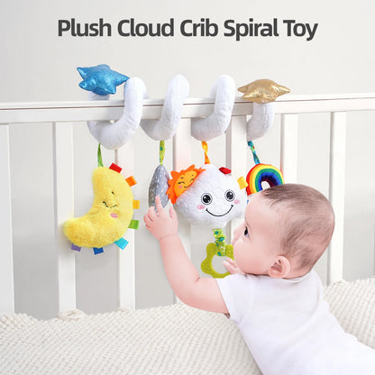 Factory Stroller Baby Spiral Crib Toys Baby Musical Hanging Toy Baby Activity Spiral Toys for Bed Carseat