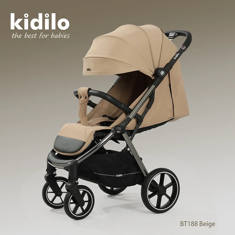 Kidilo 0-3 Years Non-Toxic Lightweight Portable Pushchair Baby Stroller Multiple Foldable for Travel Wholesale From China BT188