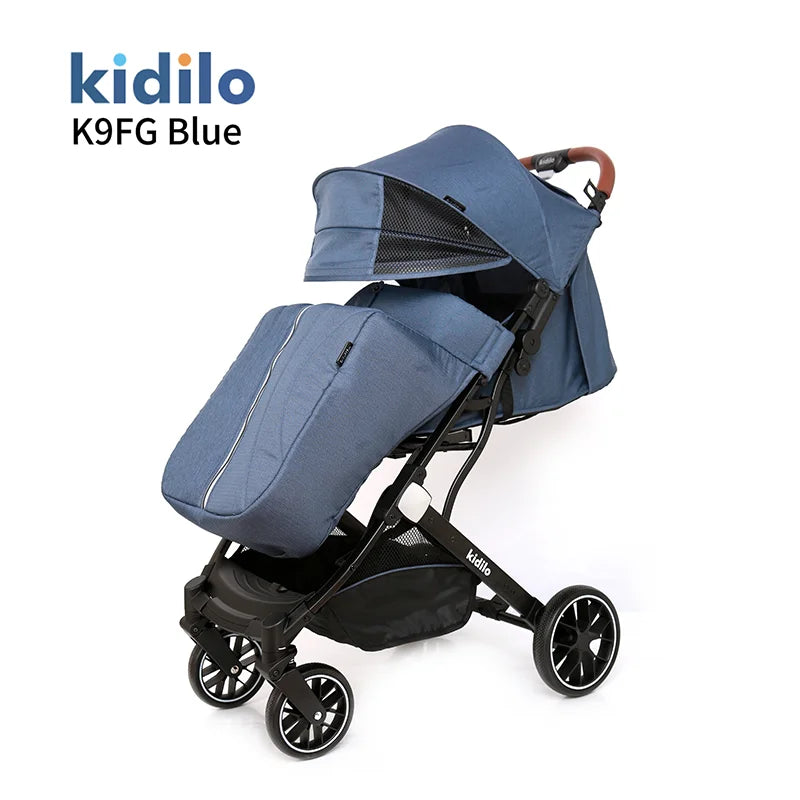 Lightweight Non-Toxic Baby Stroller for 0-3 Years Foldable Travel Stroller with Adjustable Handle Toddlers Family Trips K9FG