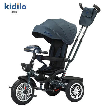 Kidilo Baby Strollers 6 Months-3 Years 3-in-1 Ride-On Push Tricycle Stroller with Push Handle for Toddler Outdoor Wholesale 3188