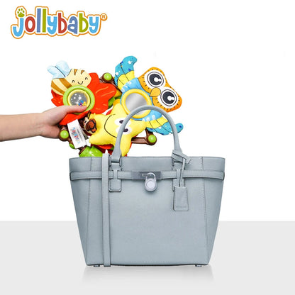 Jollybaby Adjustable Baby Hanging Toys Bouncer Bassinet Activity Foldable Bed Crib Baby Stroller Arch Toys