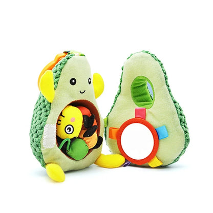 Jollybaby Avocado Soft Doll Crib Stroller Hanging Bell Rattle  Soft Plush Shaking Suitable for Boys Girls Generate Curiosity