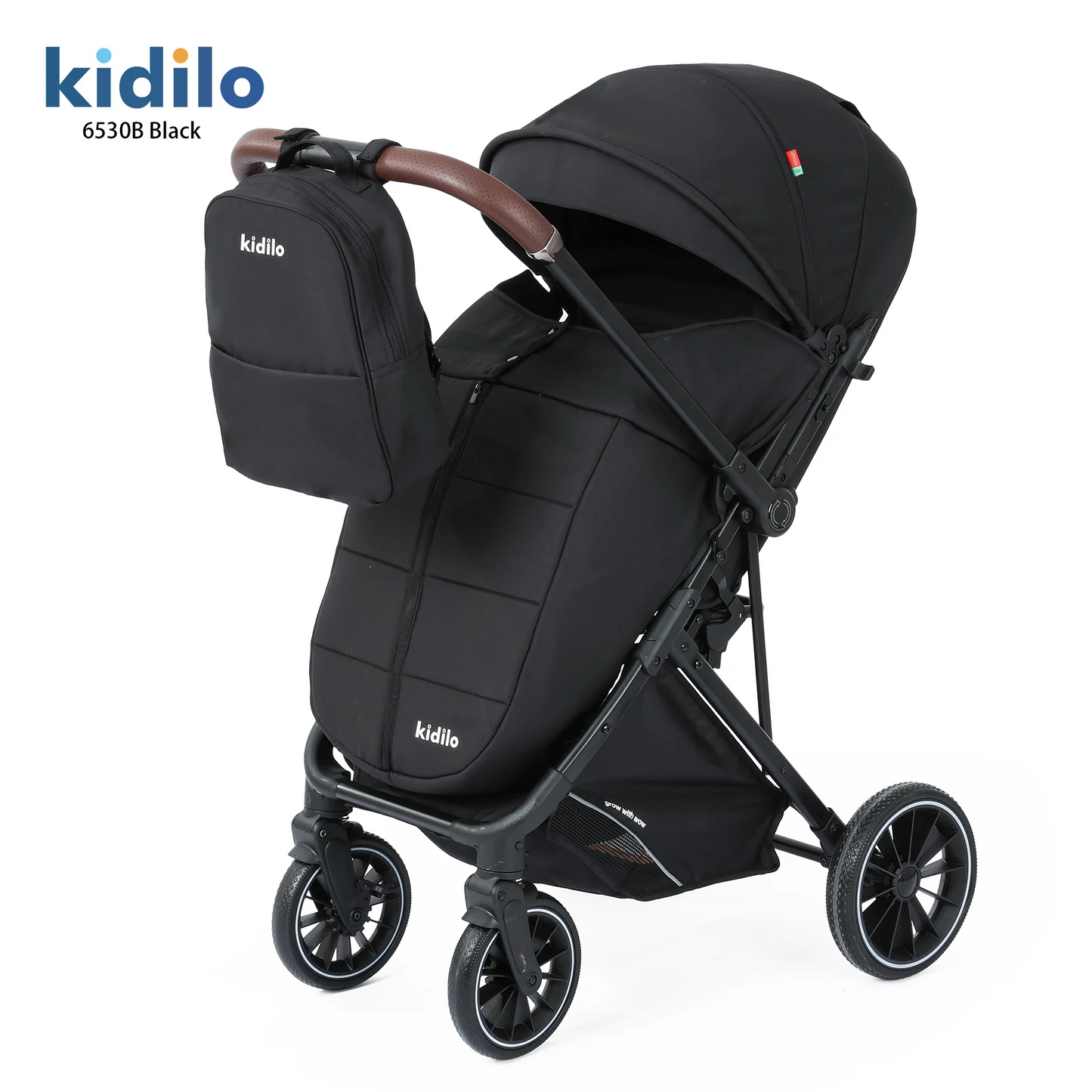 Non-Toxic Lightweight Baby Stroller for 0-3 Years Foldable Travel Stroller with Adjustable Handle for Toddlers Daily Walks 6530B