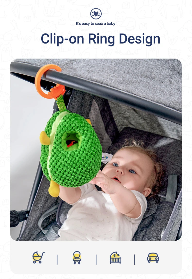 OEM Car Seat Stroller Hanging Fruit apple Rattle Cloth Books Baby Toy Gift Set Custom Toys Set Gift for Babys 0-3 Months