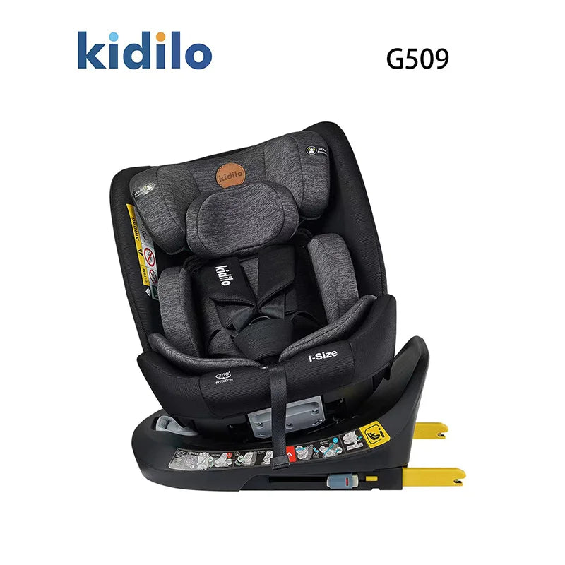 Newborn 0-3 Years 360 Degree Kidilo Baby Car Seat, Infant Car Seats with ISOFIX Certified Reversible for Daily Family Rides G509