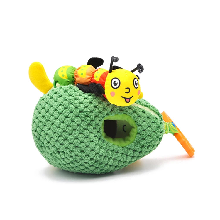 Jollybaby Avocado Soft Doll Crib Stroller Hanging Bell Rattle  Soft Plush Shaking Suitable for Boys Girls Generate Curiosity