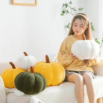 Halloween 3D Shaped Decorative Thanksgiving Pillow Soft Cute Throw Kids Toddlers Babies Stuffed Pumpkin Fluffy Plush Toy